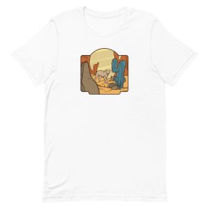 unisex-staple-t-shirt-white-front-6a1b0014177a5.jpg Desert Mountain Lion T-Shirt