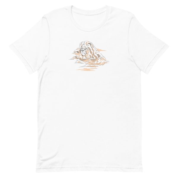 unisex-staple-t-shirt-white-front-6a1b009fc2c05.jpg Lion Mountain T-Shirt