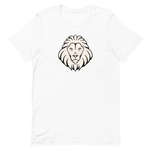 unisex-staple-t-shirt-white-front-6a1b0194bdfa9.jpg Lion Leo T-Shirt