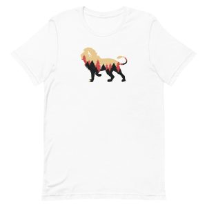 unisex-staple-t-shirt-white-front-6a1b01e12b3aa.jpg Lion Forest T-Shirt
