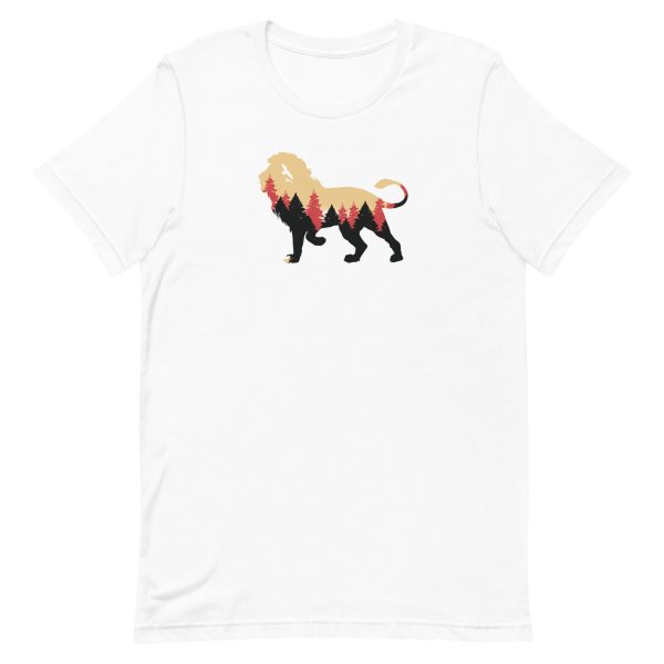 unisex-staple-t-shirt-white-front-6a1b01e12b3aa.jpg Lion Forest T-Shirt