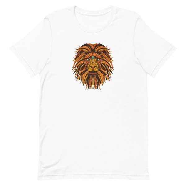 unisex-staple-t-shirt-white-front-6a1b030d727c7.jpg Lion Mandala T-Shirt