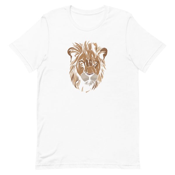 unisex-staple-t-shirt-white-front-6a1bbb107b0d8.jpg Lion Head Grunge T-Shirt