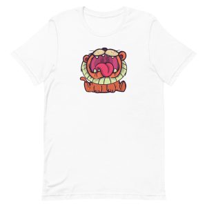 unisex-staple-t-shirt-white-front-6a1bbbbee2bdc.jpg Cartoon Lion T-Shirt