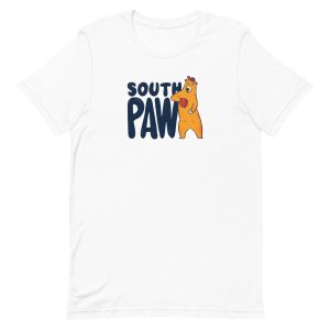 unisex-staple-t-shirt-white-front-6a1bc421c85db.jpg Baseball Bear T-Shirt