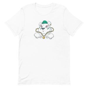 unisex-staple-t-shirt-white-front-6a1bdd2f7137d.jpg Gangsta Bear T-Shirt