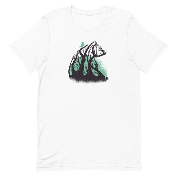 unisex-staple-t-shirt-white-front-6a1be10989651.jpg Forest Bear T-Shirt