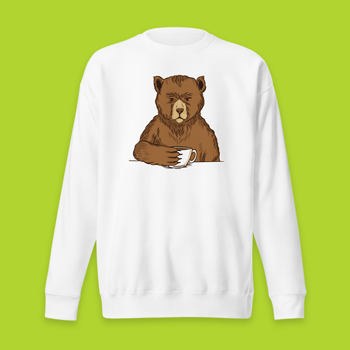 bear-sweatshirt Alaska Bear Quote Sweatshirt