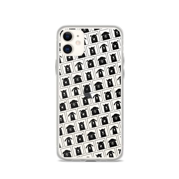 clear-case-for-iphone-iphone-11-case-on-phone-6a1d68fd22723.jpg Black Dogs iPhone Clear Case