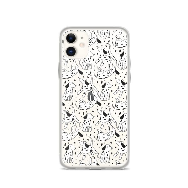 clear-case-for-iphone-iphone-11-case-on-phone-6a1d69ff6deb7.jpg Dalmatian Dog iPhone Clear Case