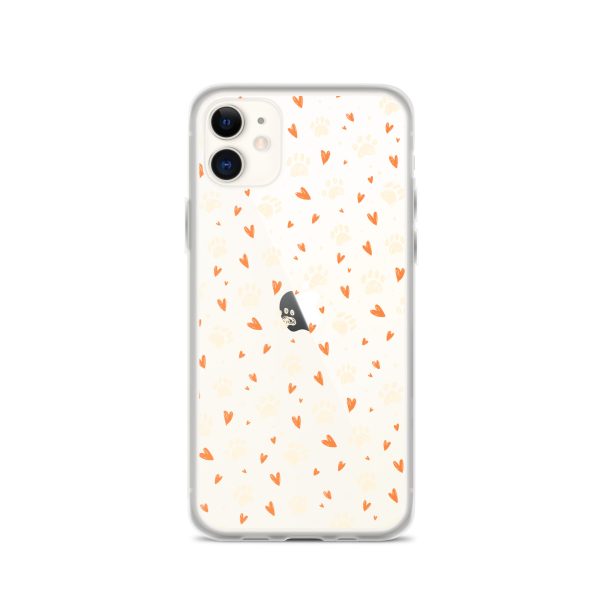 clear-case-for-iphone-iphone-11-case-on-phone-6a1d6a91cf092.jpg Paws Prints Hearts iPhone Clear Case