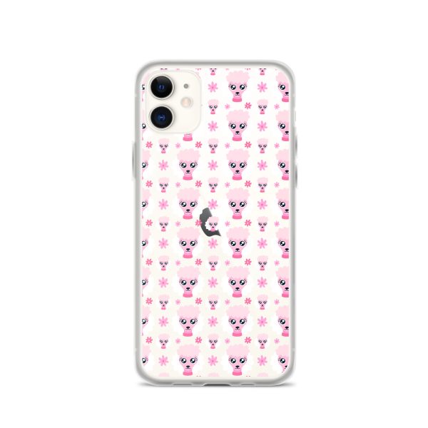 Pink Poodle iPhone Clear Case