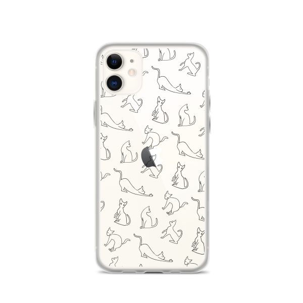 clear-case-for-iphone-iphone-11-case-on-phone-6a1d6e615667c.jpg Cat Outline iPhone Clear Case