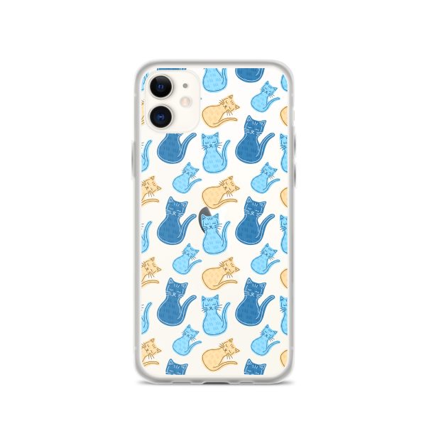 Cat Cartoon iPhone Clear Case