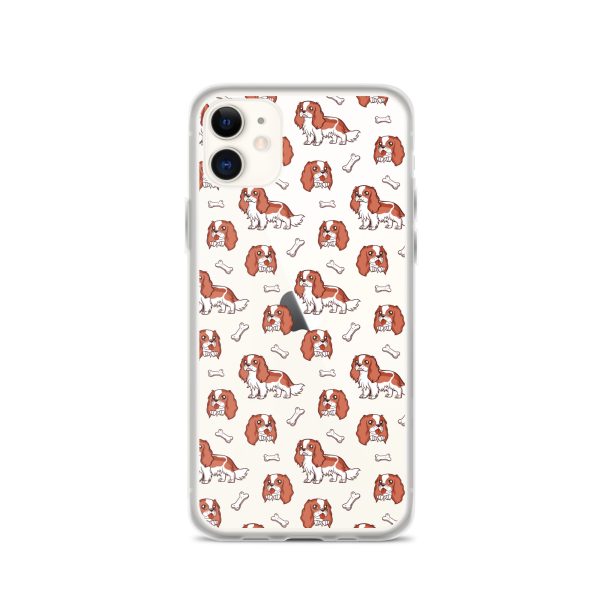clear-case-for-iphone-iphone-11-case-on-phone-6a1d80d69a998.jpg Cavalier Dog iPhone Clear Case