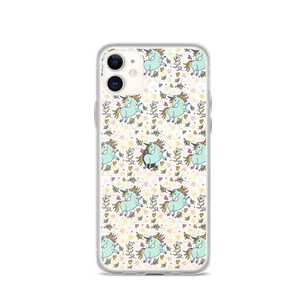 Hand-Drawn Unicorn iPhone Clear Case