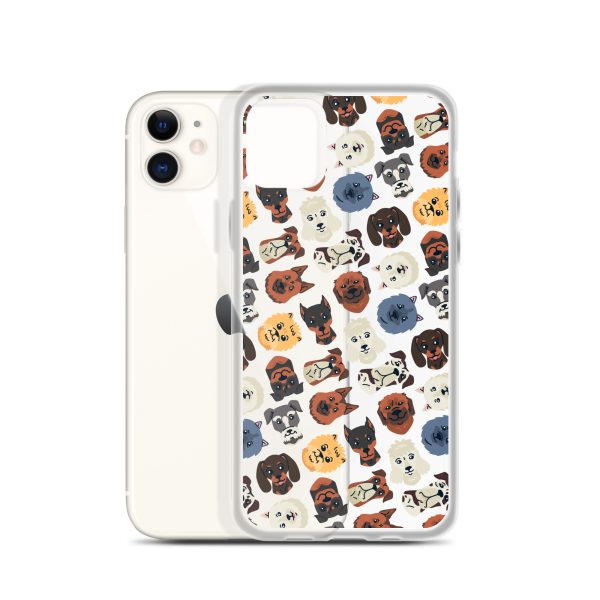 clear-case-for-iphone-iphone-11-case-with-phone-6a1d6b9c60c76.jpg Dog Heads Seamless iPhone Clear Case