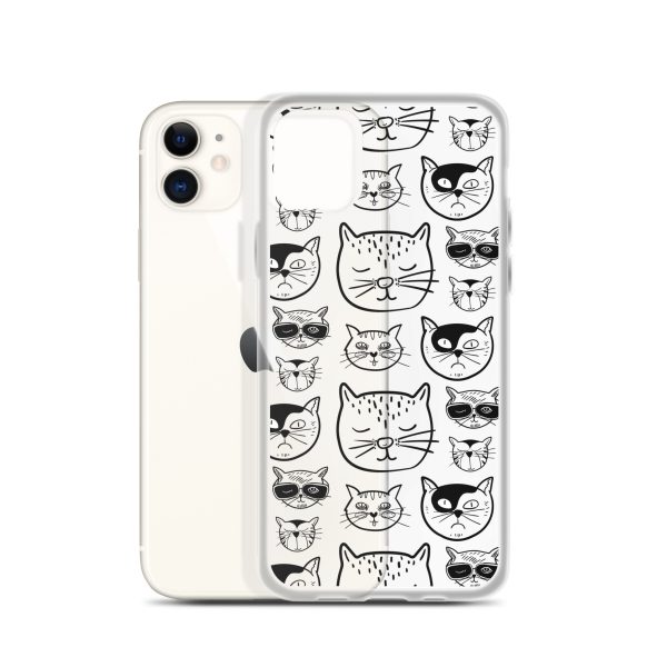 Cartoonish Cat iPhone Clear Case