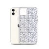 Simple Cat Outlines iPhone Clear Case