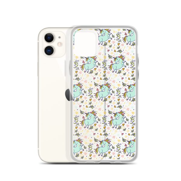 Hand-Drawn Unicorn iPhone Clear Case