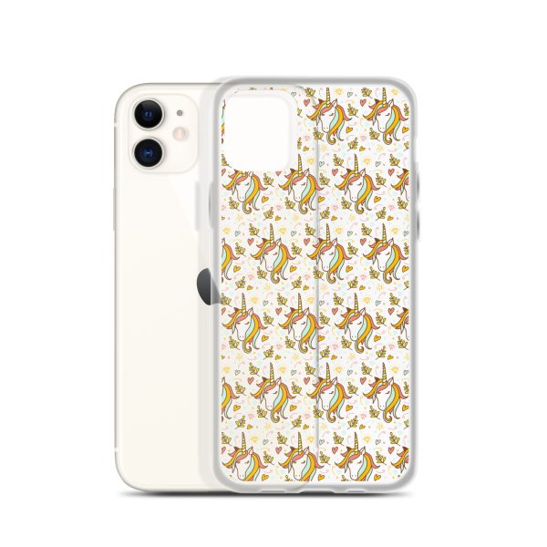 Unicorn Doodle iPhone Clear Case