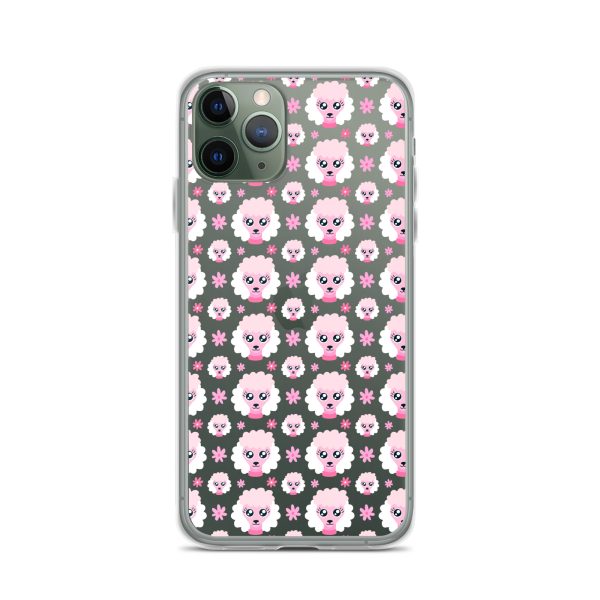 Pink Poodle iPhone Clear Case