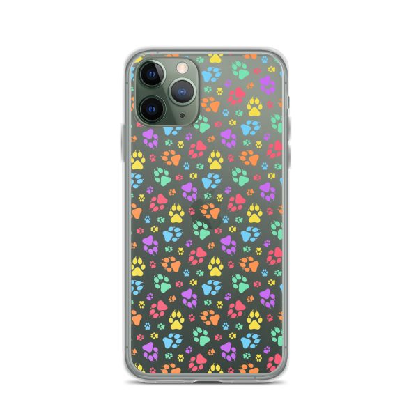 clear-case-for-iphone-iphone-11-pro-case-on-phone-6a1d6b394cd99.jpg Puppy Paw Prints iPhone Clear Case