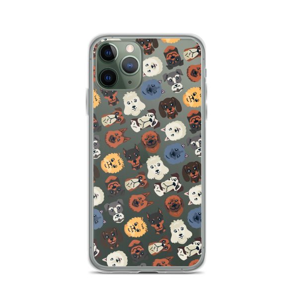 clear-case-for-iphone-iphone-11-pro-case-on-phone-6a1d6b9c60b49.jpg Dog Heads Seamless iPhone Clear Case