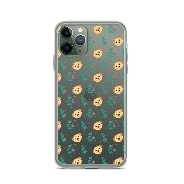 clear-case-for-iphone-iphone-11-pro-case-on-phone-6a1d6bd25a506.jpg Dogs and Flowers iPhone Clear Case