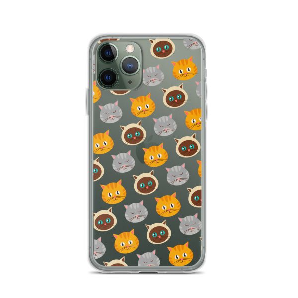 Cute Cats iPhone Clear Case