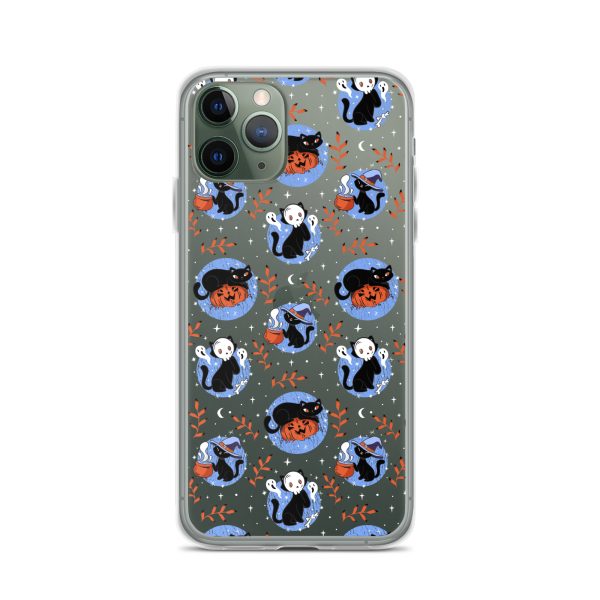 clear-case-for-iphone-iphone-11-pro-case-on-phone-6a1d6f9a1eeda.jpg Halloween Cats iPhone Clear Case