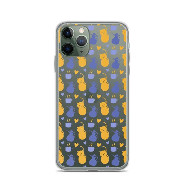clear-case-for-iphone-iphone-11-pro-case-on-phone-6a1d6fec15b02-1.jpg Tea and Cat iPhone Clear Case