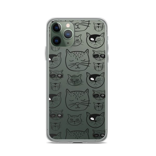 Cartoonish Cat iPhone Clear Case