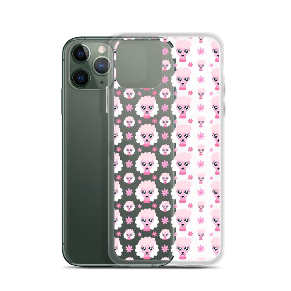 Pink Poodle iPhone Clear Case