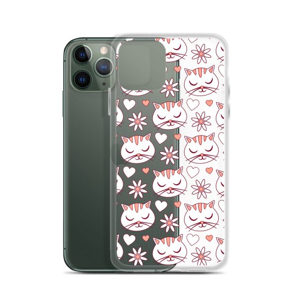 clear-case-for-iphone-iphone-11-pro-case-with-phone-6a1d6d62f1e6a.jpg Cat Flowers and Hearts iPhone Clear Case