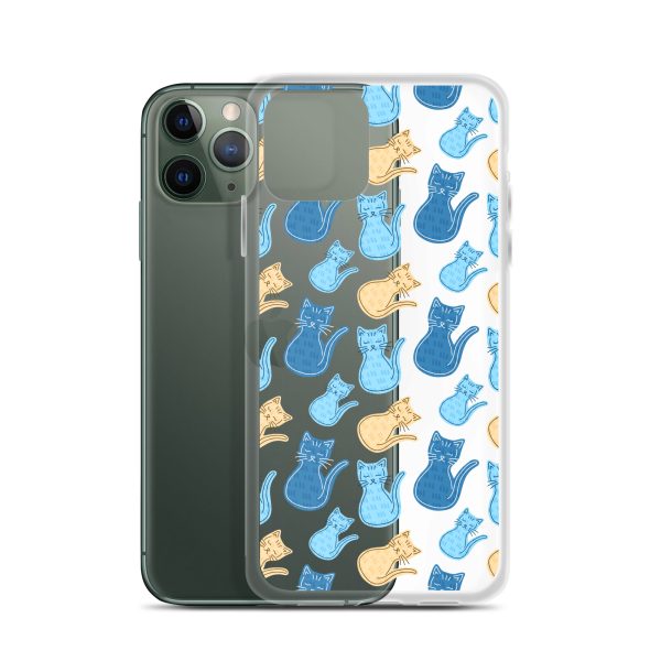 Cat Cartoon iPhone Clear Case