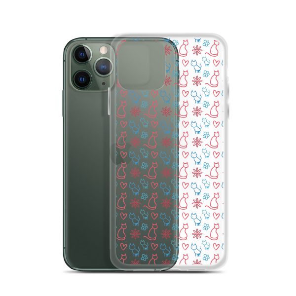 clear-case-for-iphone-iphone-11-pro-case-with-phone-6a1d6fc0afee2-1.jpg Cats and Flowers Doodle iPhone Clear Case
