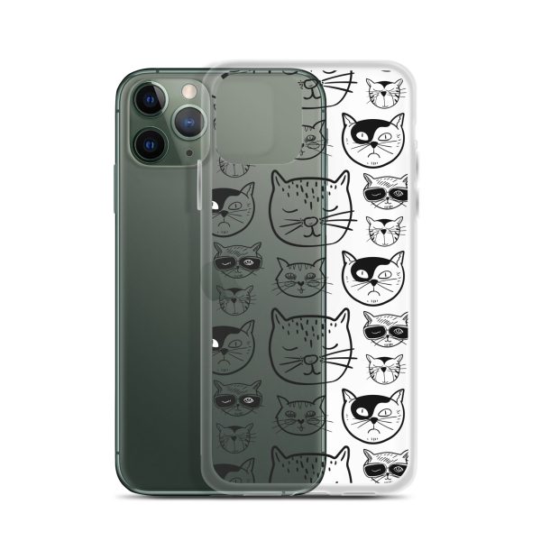 Cartoonish Cat iPhone Clear Case