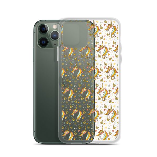 Unicorn Doodle iPhone Clear Case