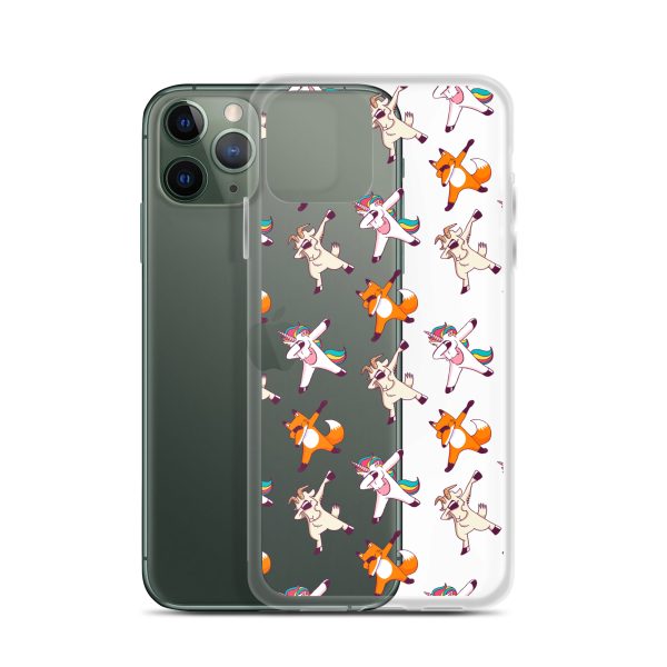 Dabbing Animals iPhone Clear Case