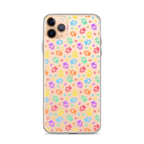 clear-case-for-iphone-iphone-11-pro-max-case-on-phone-6a1d6b394cc82.jpg Puppy Paw Prints iPhone Clear Case