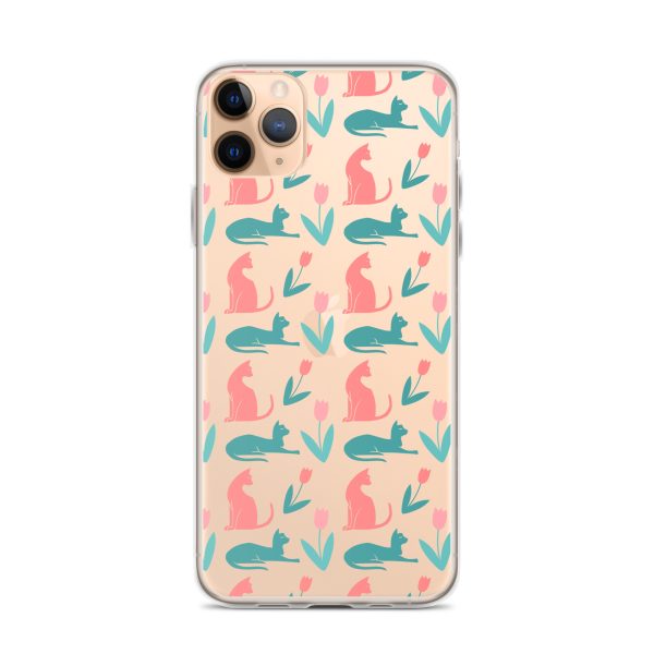 clear-case-for-iphone-iphone-11-pro-max-case-on-phone-6a1d6dc35585f.jpg Cat Silhouettes iPhone Clear Case