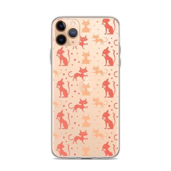 clear-case-for-iphone-iphone-11-pro-max-case-on-phone-6a1d6f430788d.jpg Cat Silhouettes Seamless iPhone Clear Case