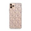 Simple Cat Outlines iPhone Clear Case
