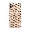 Halloween Seamless Cat iPhone Clear Case