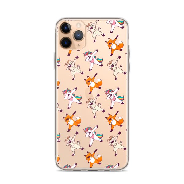 Dabbing Animals iPhone Clear Case