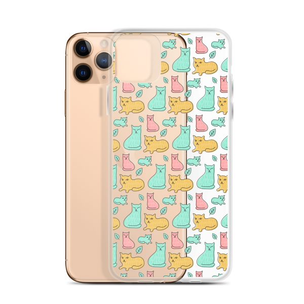 clear-case-for-iphone-iphone-11-pro-max-case-with-phone-6a1d6df612bd3.jpg Cat Cute Colorful iPhone Clear Case