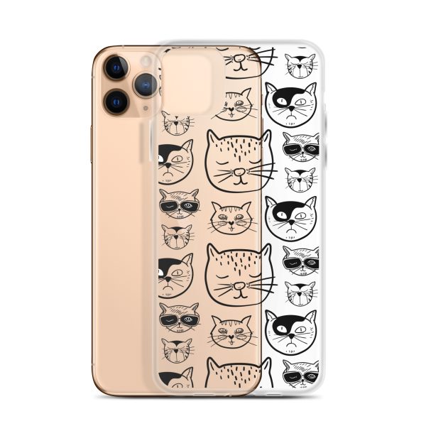 Cartoonish Cat iPhone Clear Case