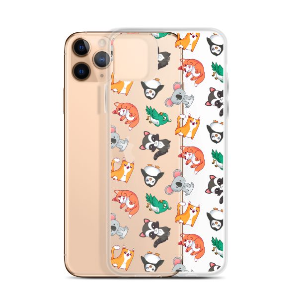 Cute Cartoon Animals iPhone Clear Case