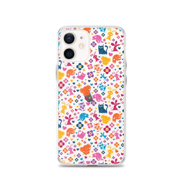 clear-case-for-iphone-iphone-12-case-on-phone-6a1d6990043f5.jpg Colorful Animals and Heart iPhone Clear Case